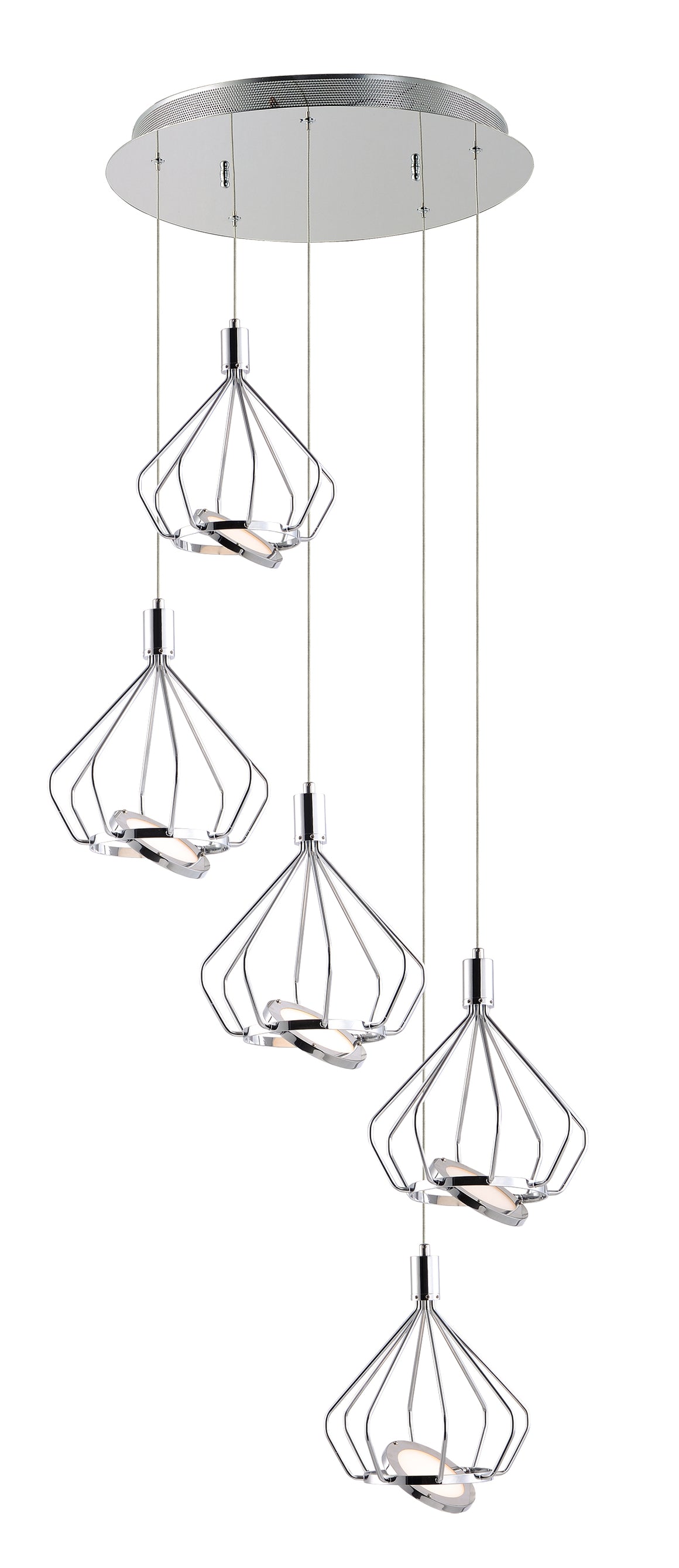 Tilt LED 5-Light Pendant