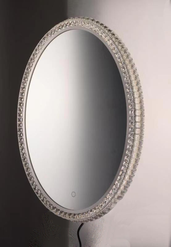 LED Crystal Oval Mirror