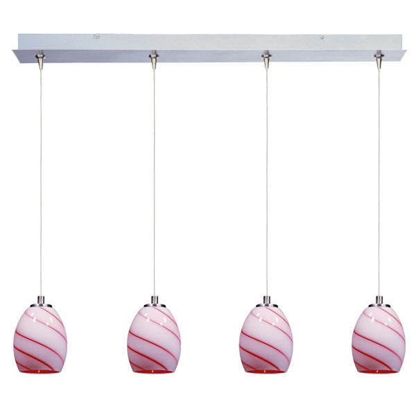 Swirl 4-Light RapidJack Pendant and Canopy