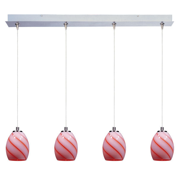 Swirl 4-Light RapidJack Pendant and Canopy