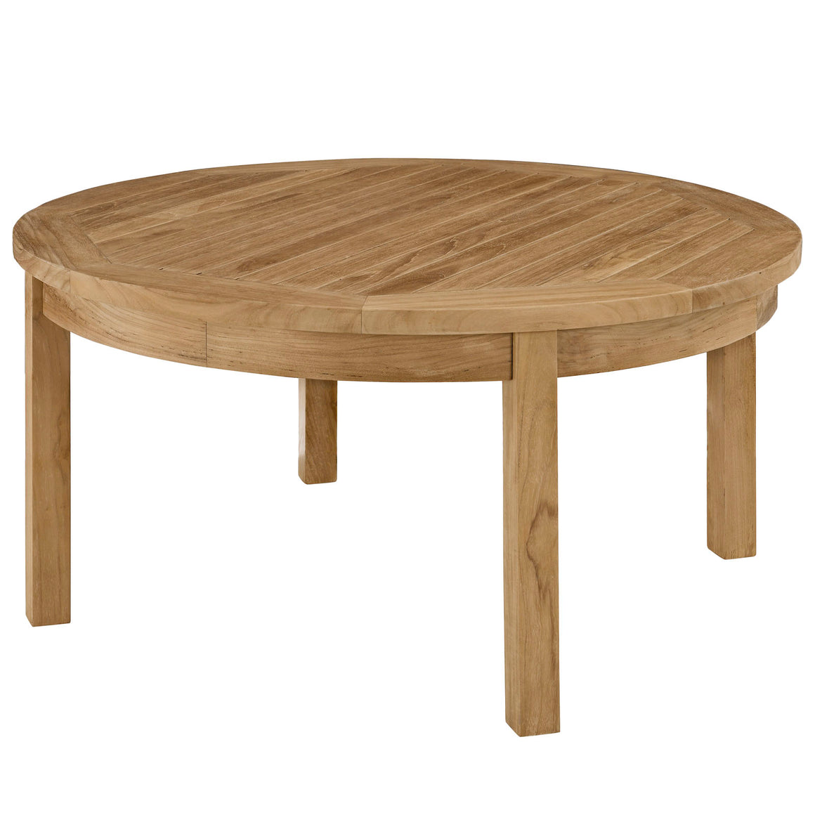 Marina Outdoor Patio Teak Round Coffee Table