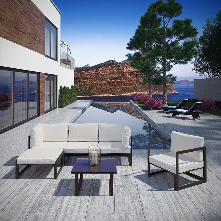 Fortuna  6 Piece Outdoor Patio Sectional Sofa Set