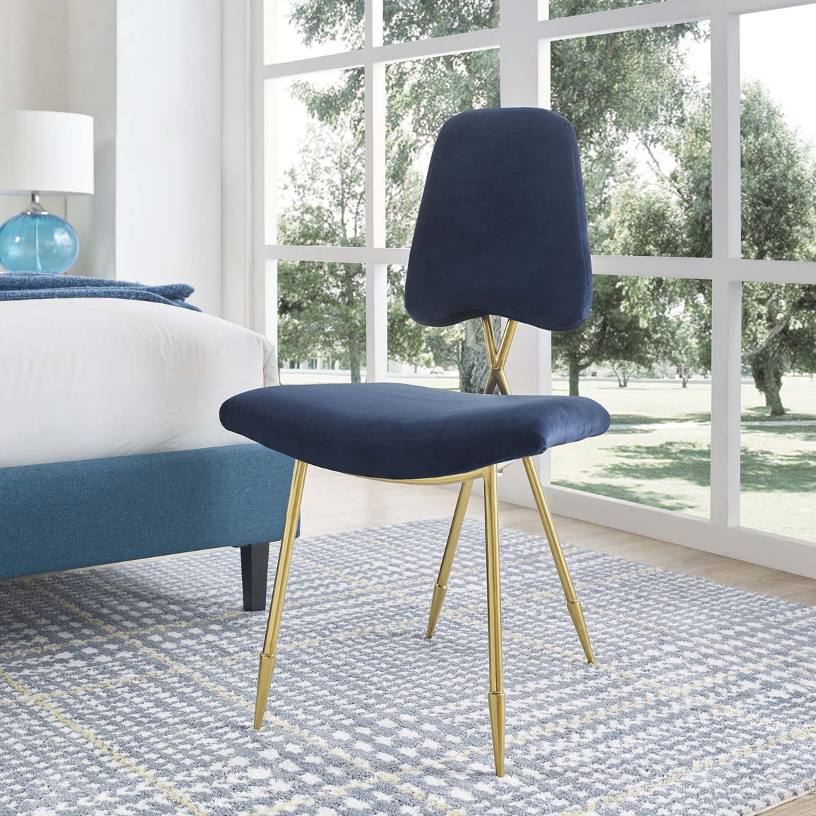 Ponder Upholstered Velvet Dining Side Chair