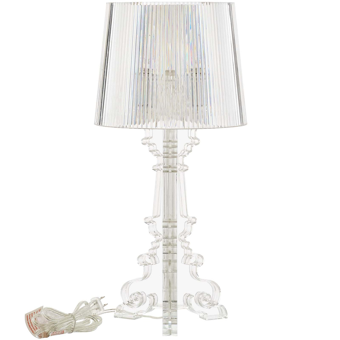 French Petite Acrylic Acrylic Table Lamp Clear