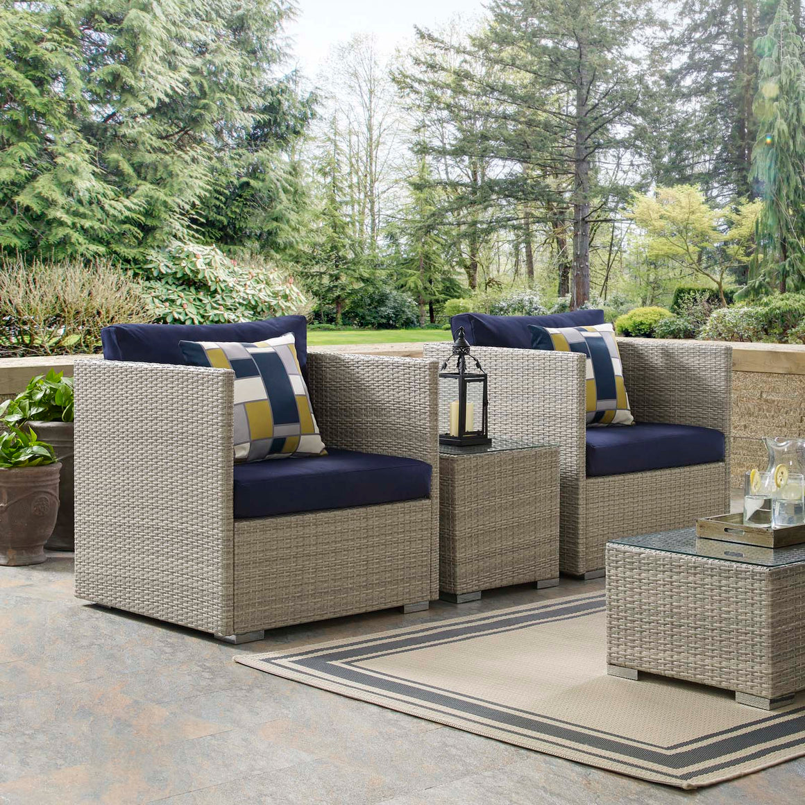 Repose Sunbrella® Fabric Outdoor Patio Armchair