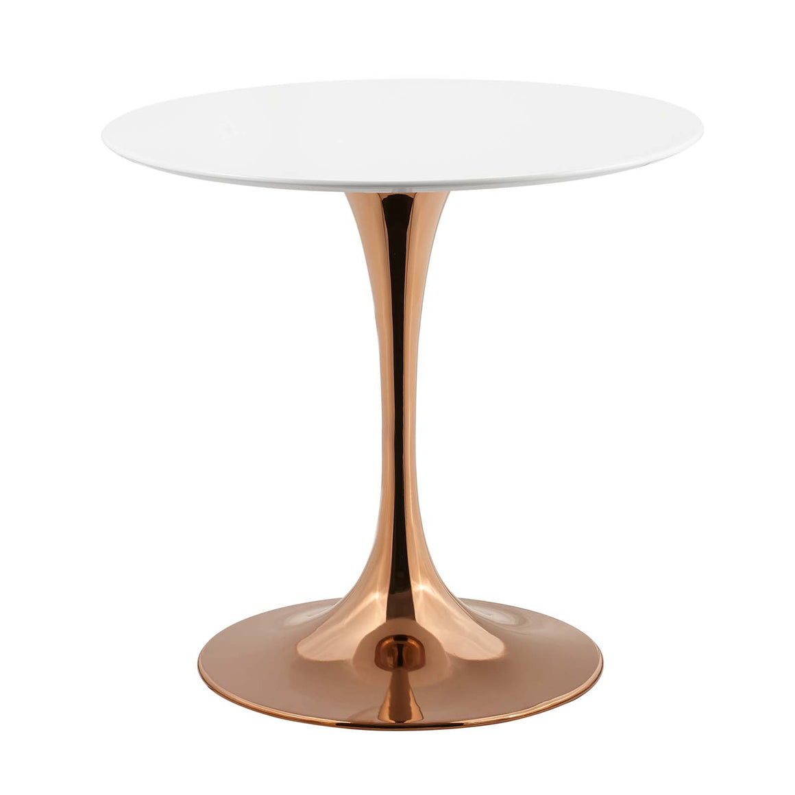 Lippa 36" Round Dining Table in  Rose White
