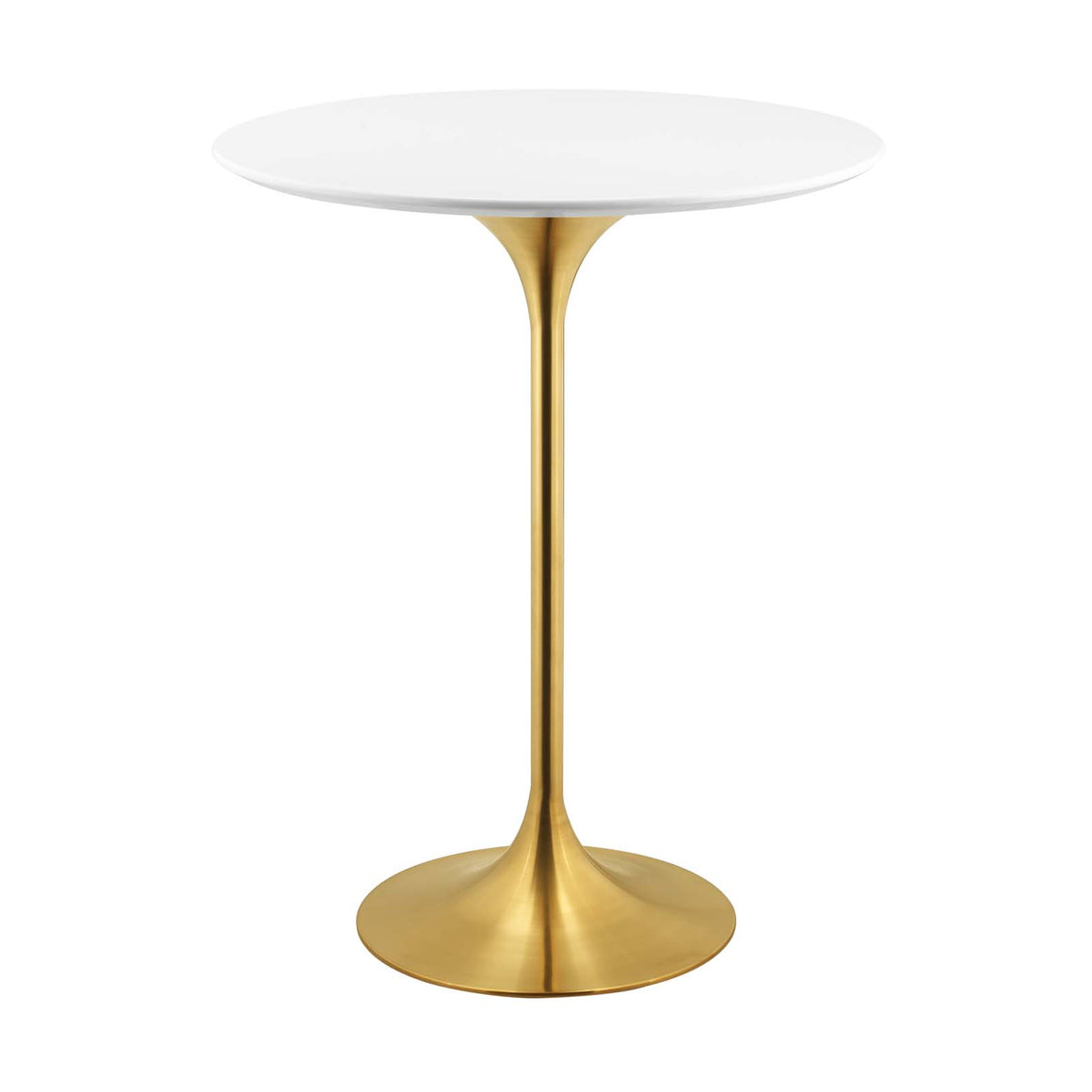 Lippa 28" Bar Table in  Gold White