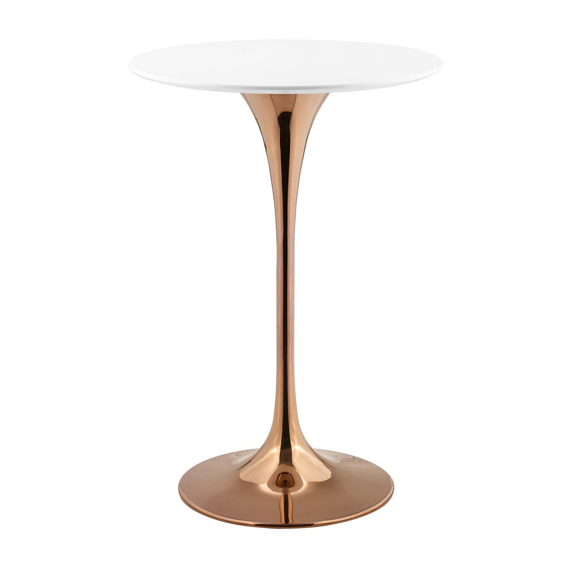 Lippa  28" Bar Table in Rose White