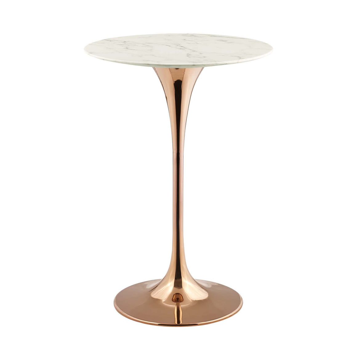 Lippa 28" Bar Table in  Rose White