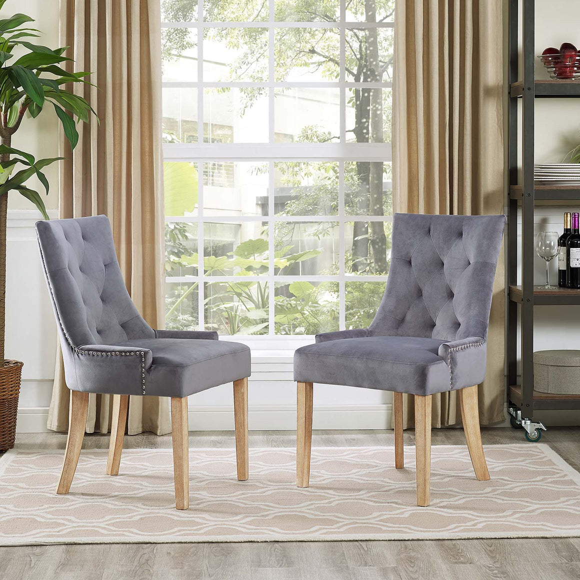 Pose Dining Chair Velvet Set Of 2