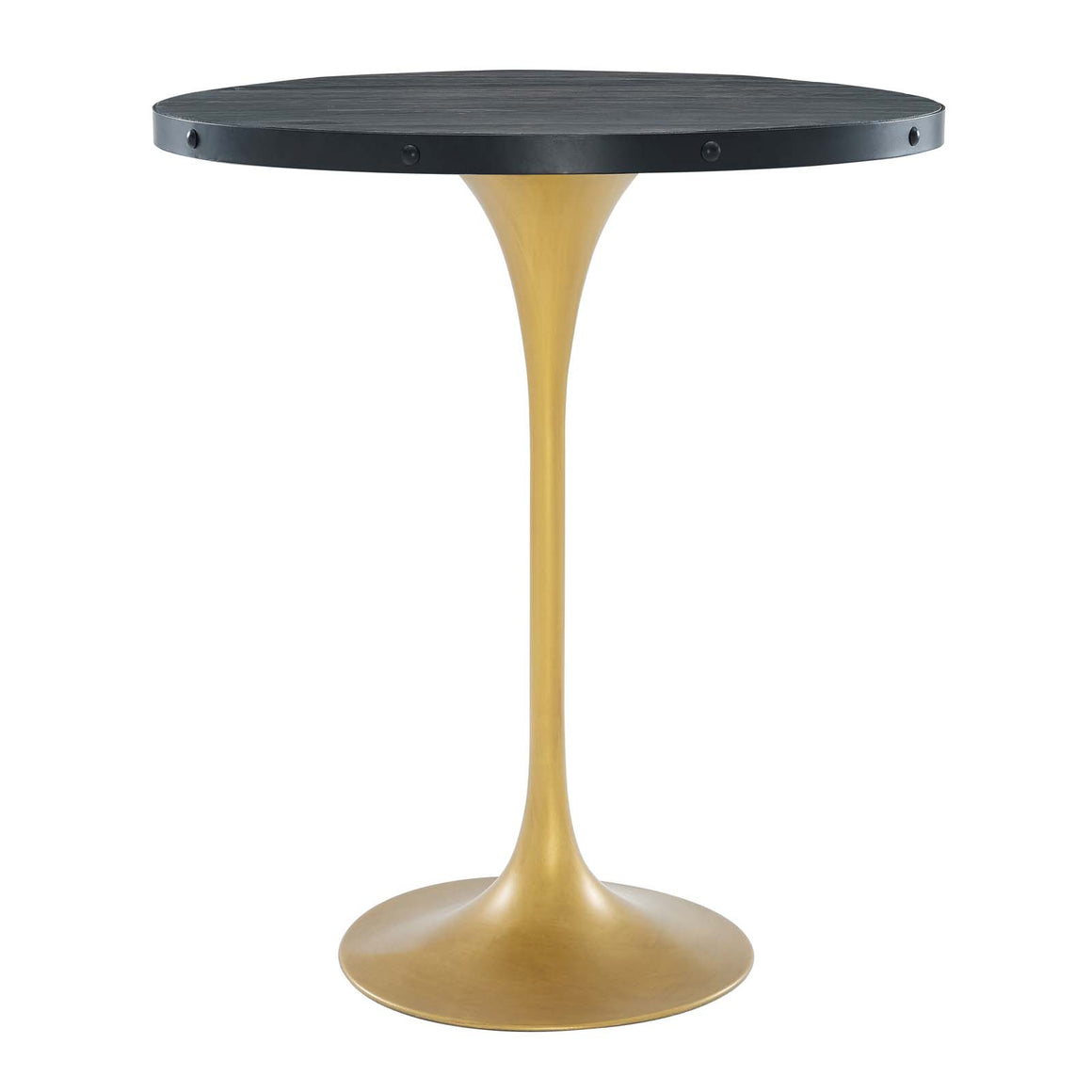 Drive Wood Bar Table in Black Gold