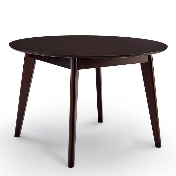 Vision 45" Round Dining Table in Cappuccino