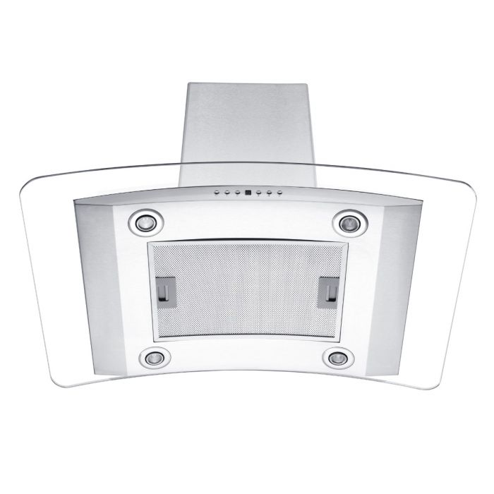 ZLINE 36 in. Island Mount Range Hood in Stainless Steel & Glass (GL14i-36-400)