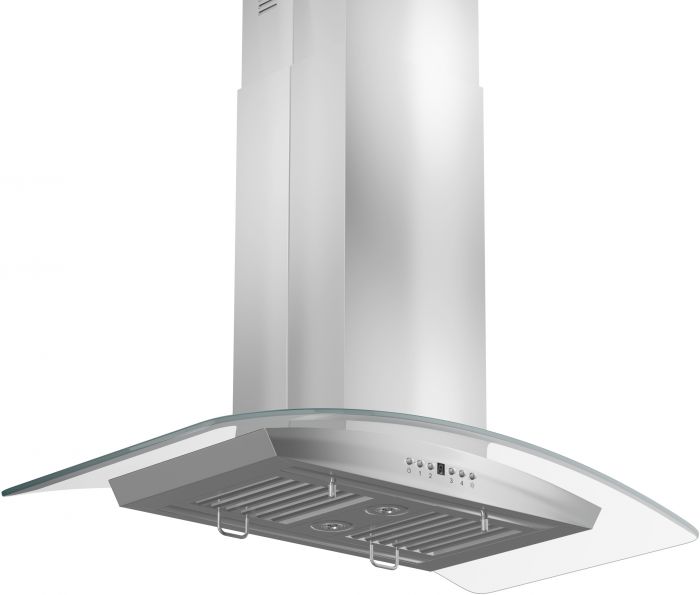 ZLINE 36 in. Island Mount Range Hood in Stainless Steel & Glass (GL5i-36)