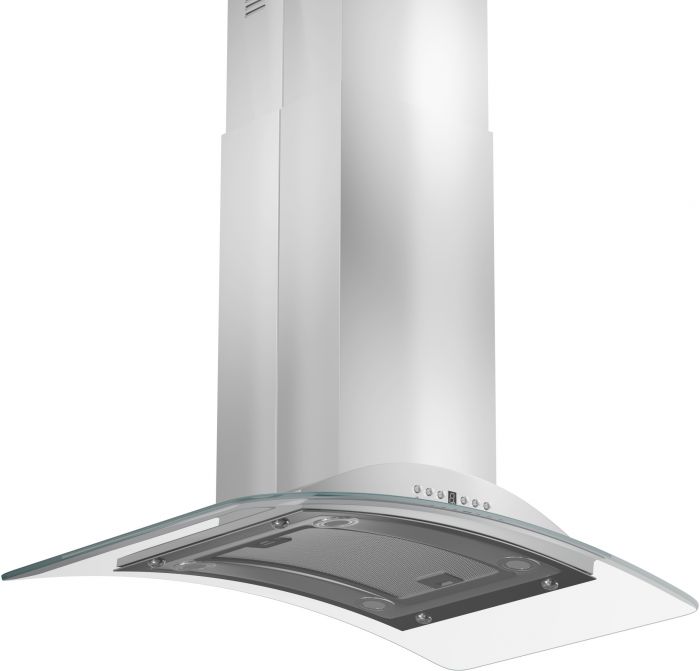 ZLINE 36 in. Island Mount Range Hood in Stainless Steel & Glass (GL9i-36)