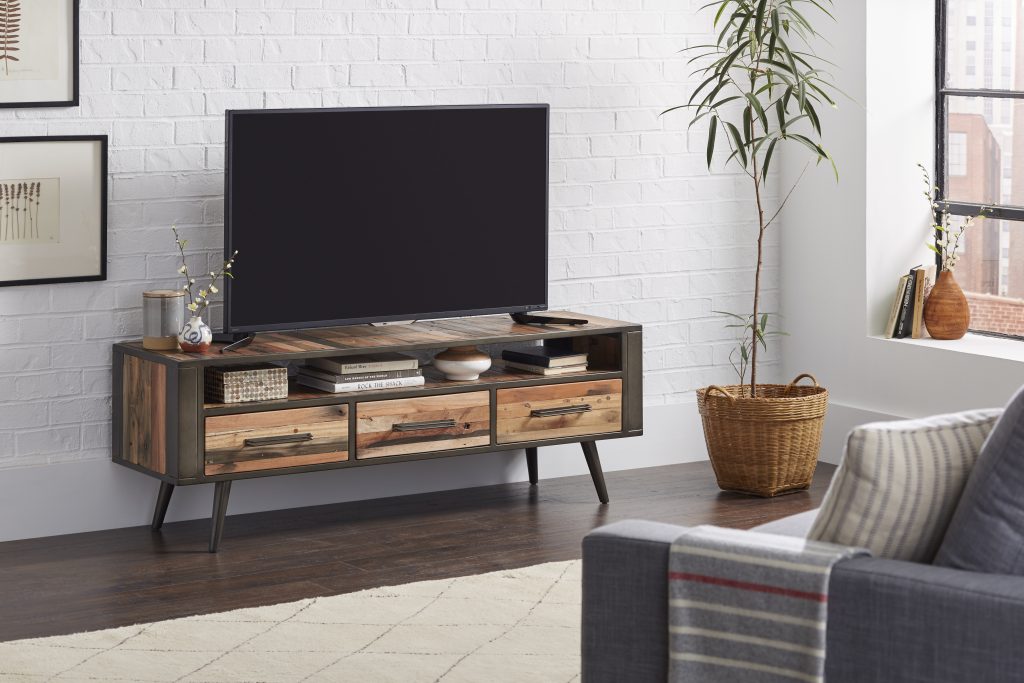 Nordic TV Dresser with 3 Drawers