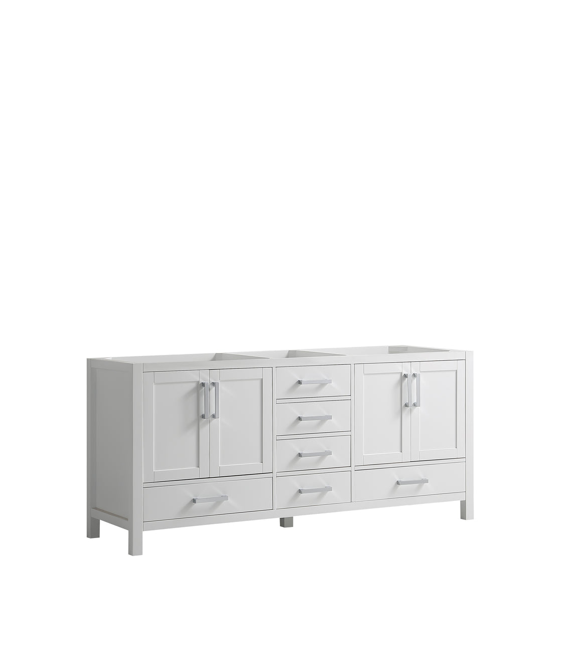Jacques 72" Vanity Cabinet Only in White
