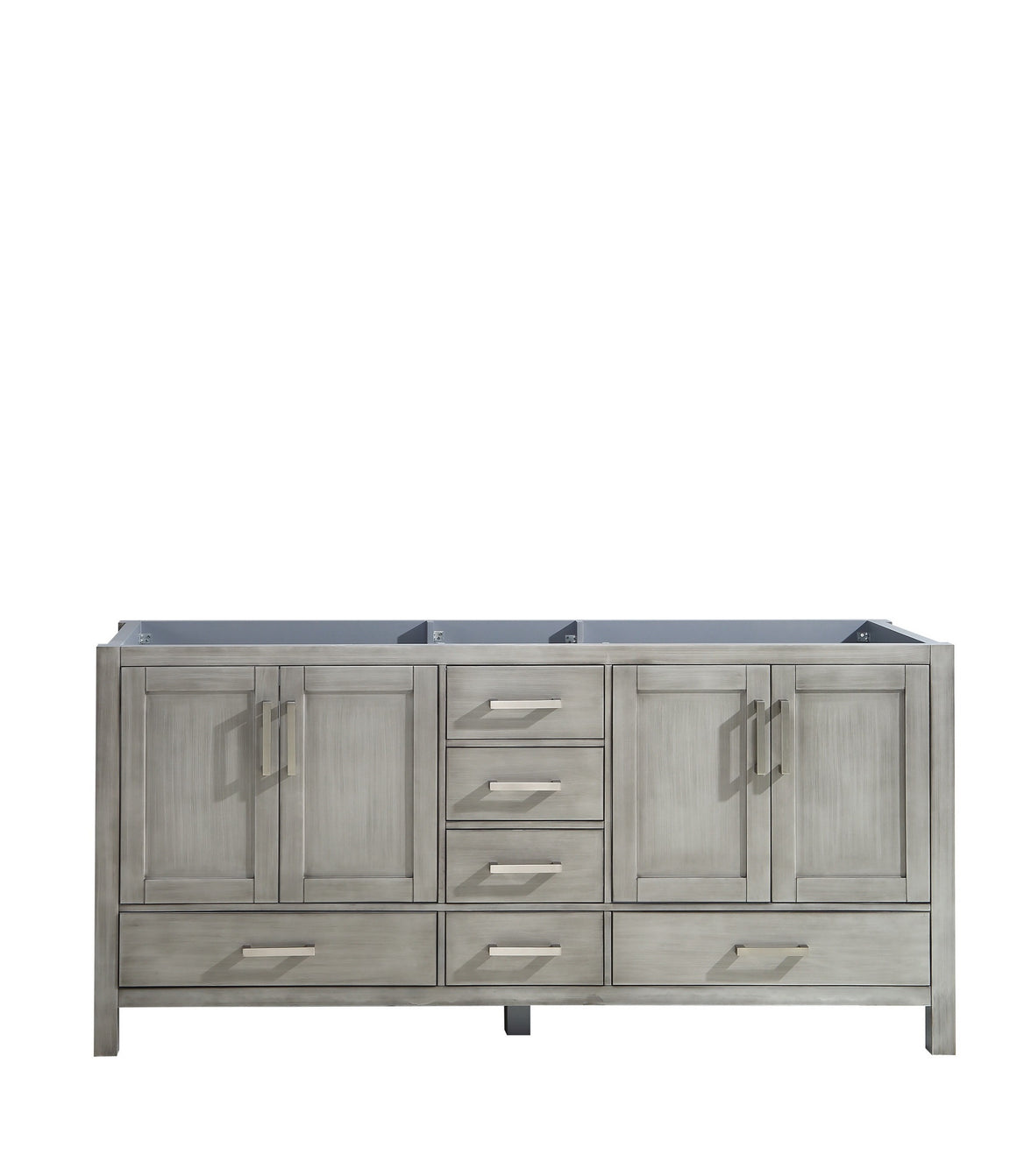Jacques 72" Vanity Cabinet Only in Distressed Grey