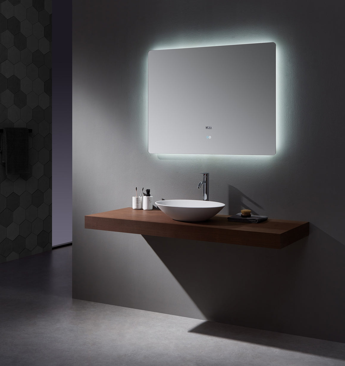 Lugano 42" Wide x 32" Tall LED Mirror w/ Defogger