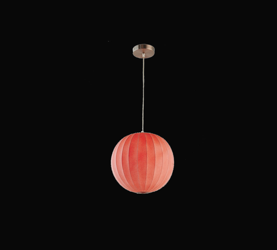 LM10906-13RD Round Red Ceiling Coconut Lamp