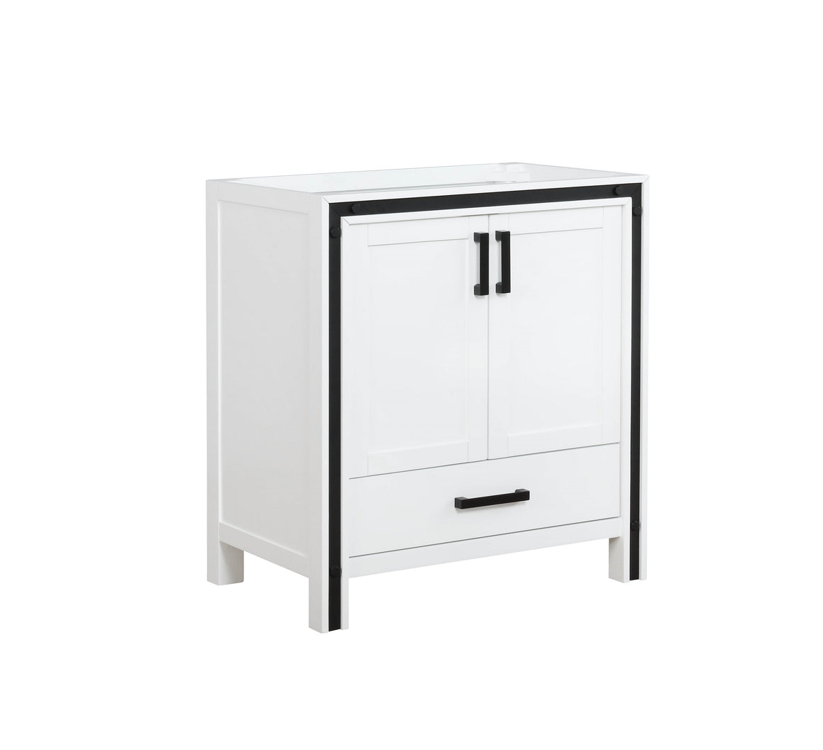 Ziva 30" White Vanity Cabinet Only