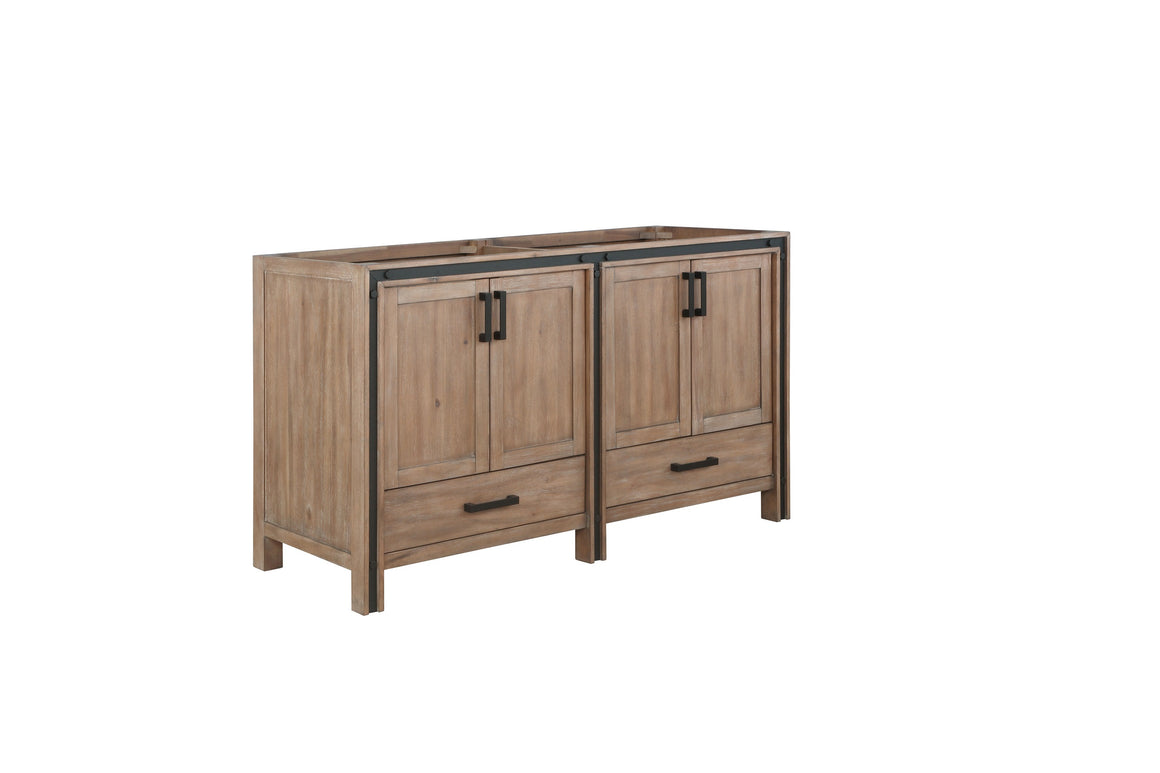 Ziva 60" Rustic Barnwood Vanity Cabinet Only