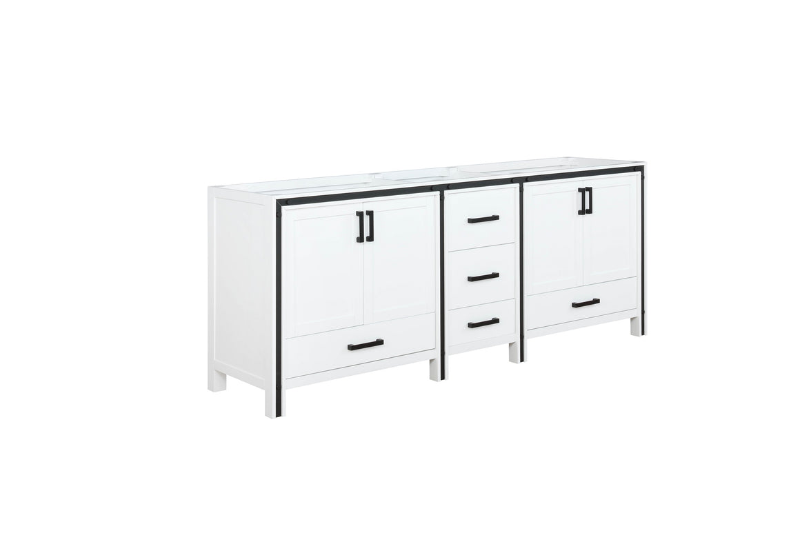 Ziva 80" White Vanity Cabinet Only