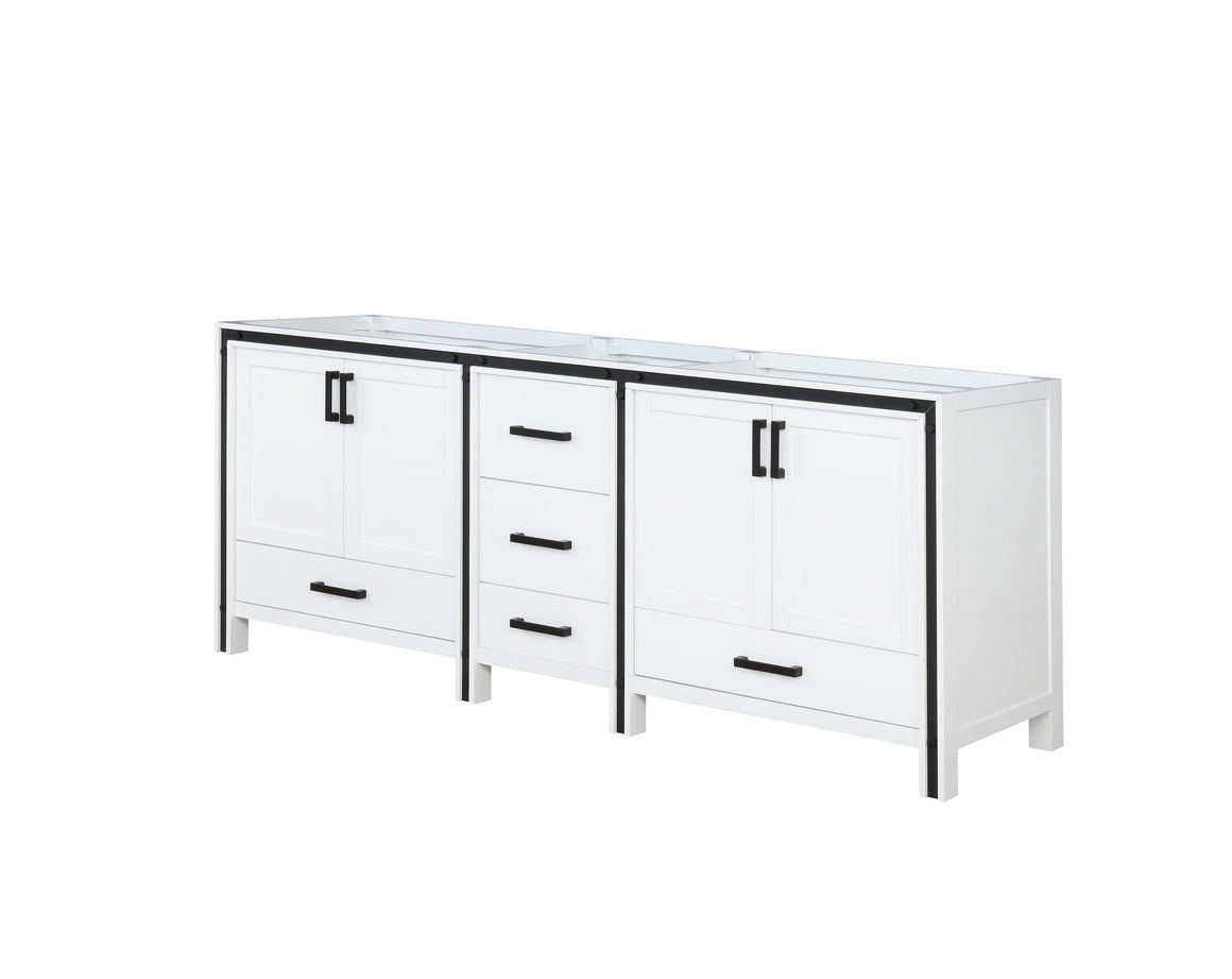 Ziva 84" White Vanity Cabinet Only