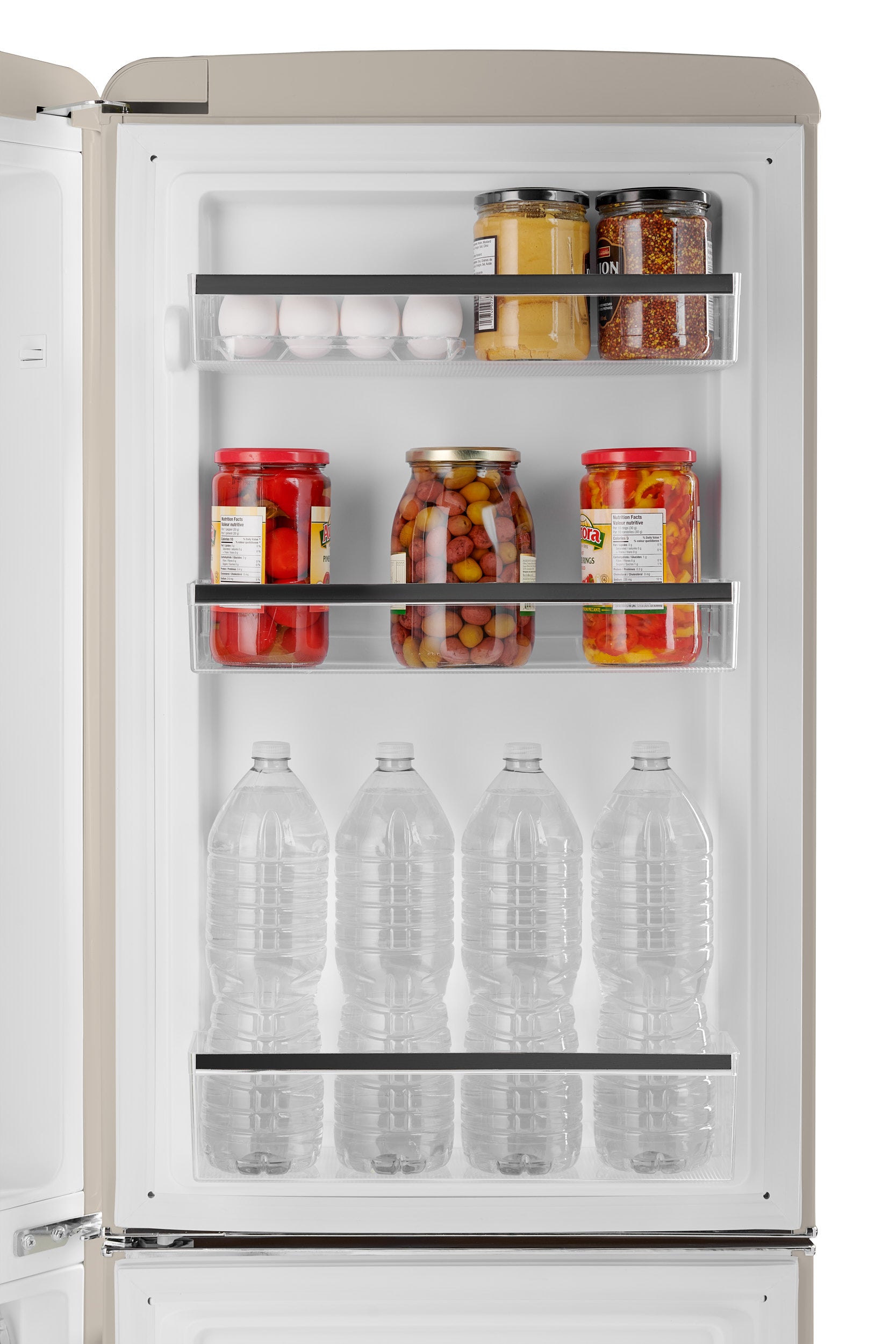 iio 7 Cu. Ft. Retro Refrigerator with Bottom Freezer in Butter Cream -  HouseTie