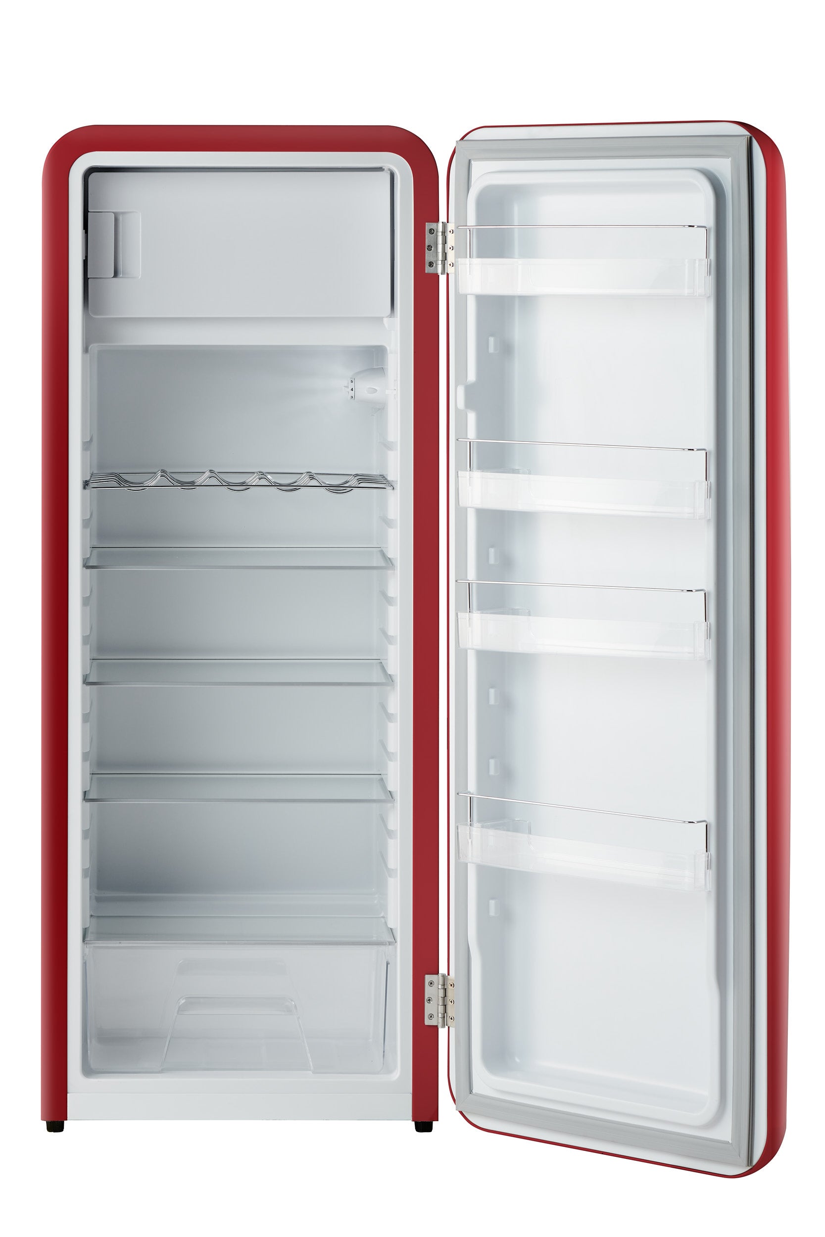 iio 10 Cu. Ft. Retro Refrigerator with Freezerette in Ruby Red - HouseTie