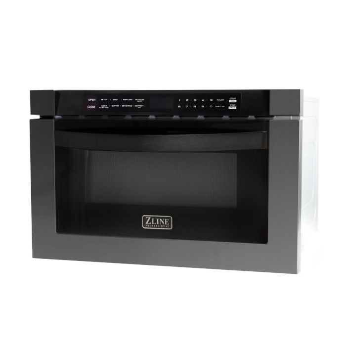 ZLINE 24" 1.2 CU. FT. Microwave Drawer in Black Stainless Steel (MWD-1-BS)