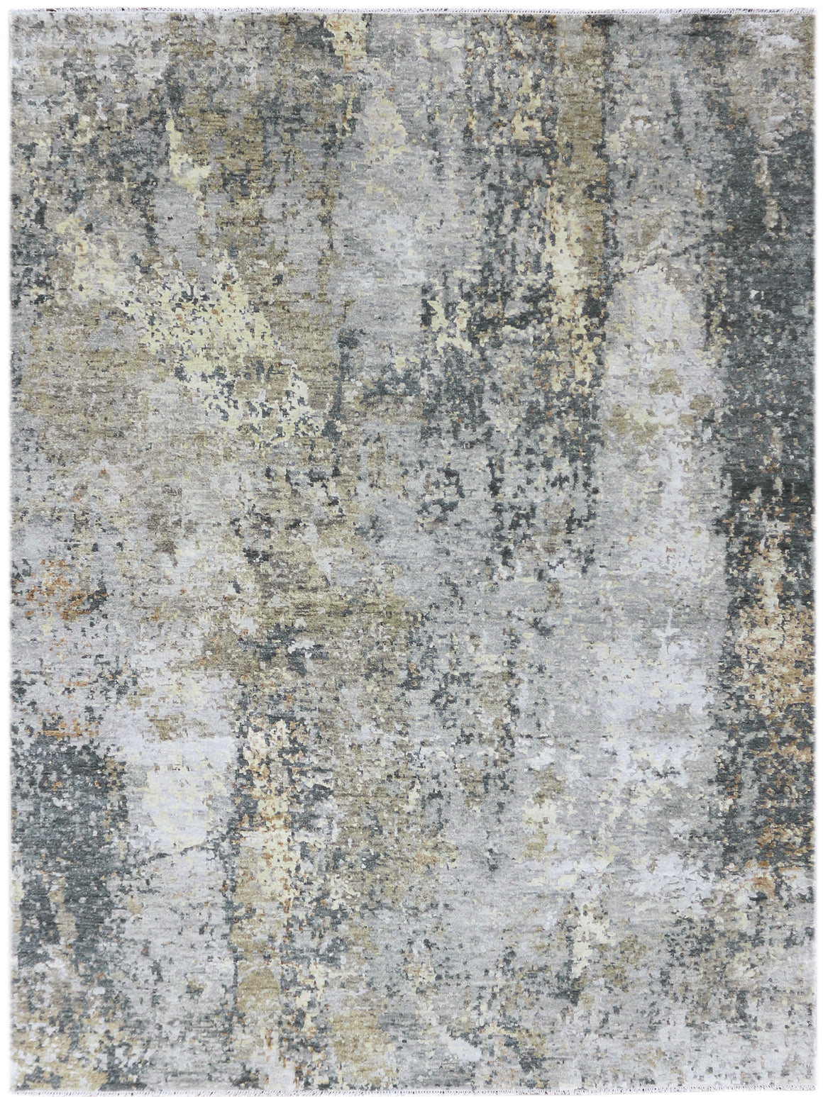 Wallace Modern Design Hand Knotted Rug 6'x9'