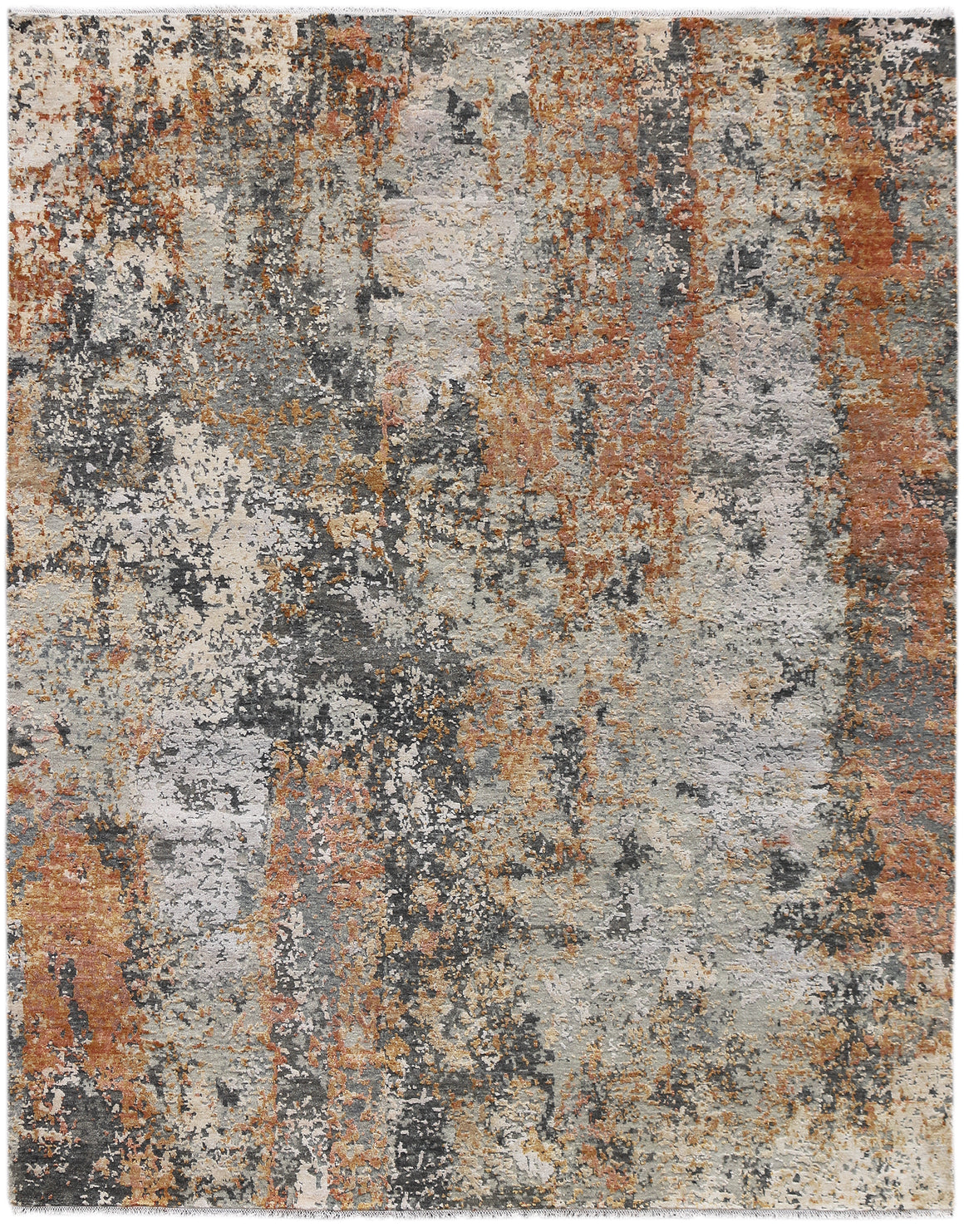 Wallace Modern Design Hand Knotted Rug 9'x12'