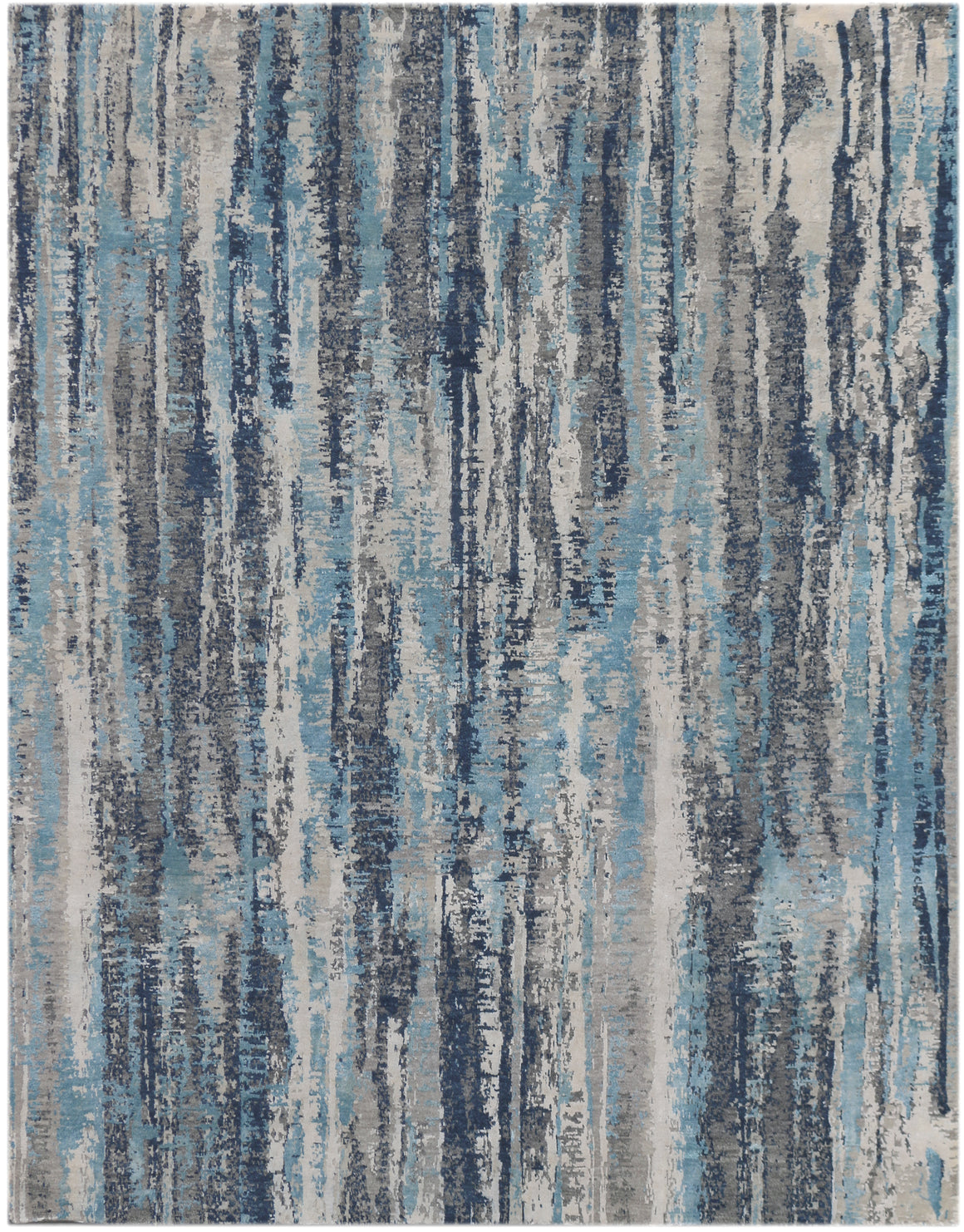 Wallace Modern  Design Hand-Knotted Rug 10'x14'