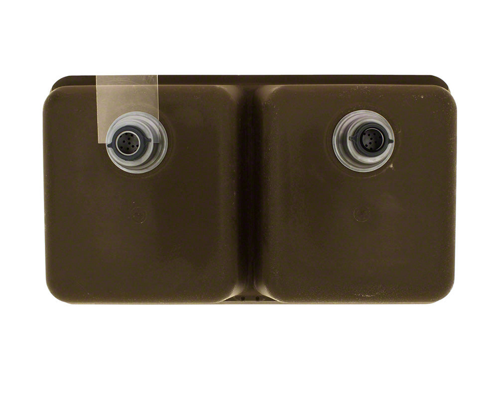 P218TM Double Equal Bowl Low-Divide Topmount TruGranite Sink