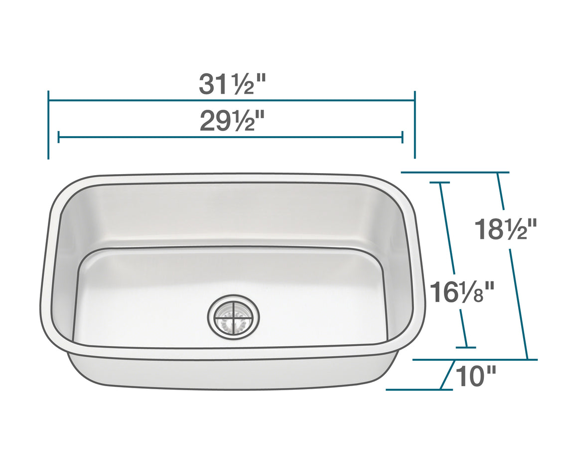 P8113-16 Stainless Steel Kitchen Sink