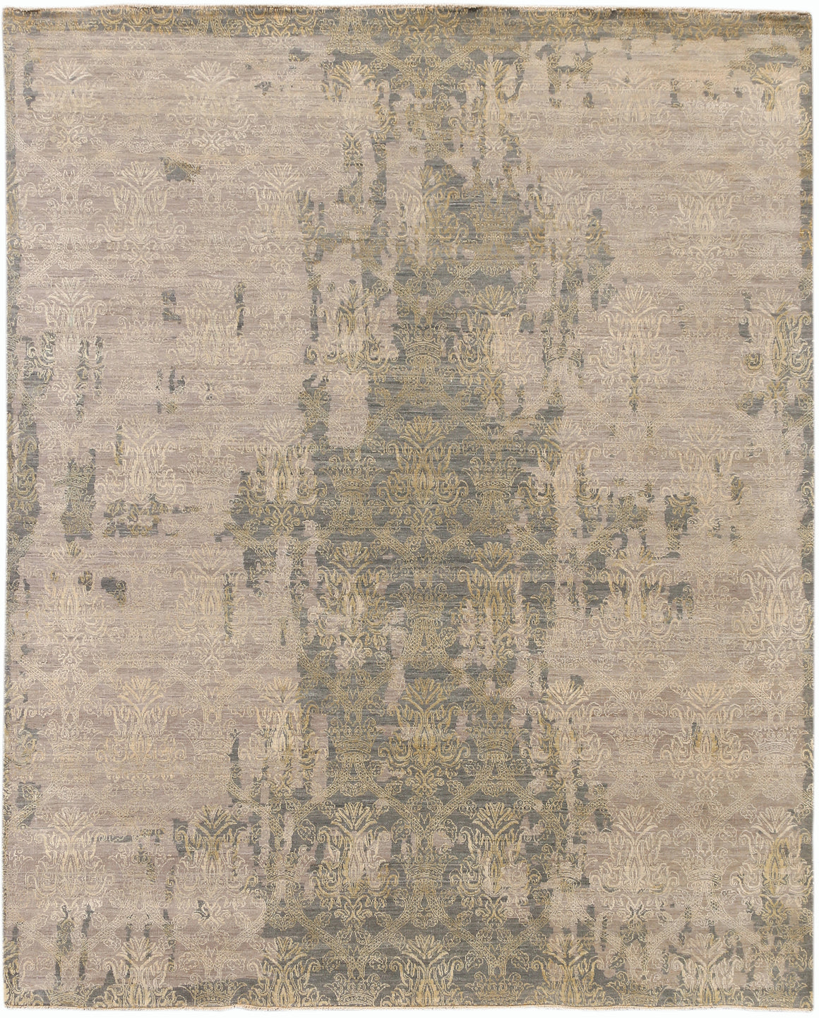 Hoeft Transitional Design Hand Knotted Rug 2'x3'