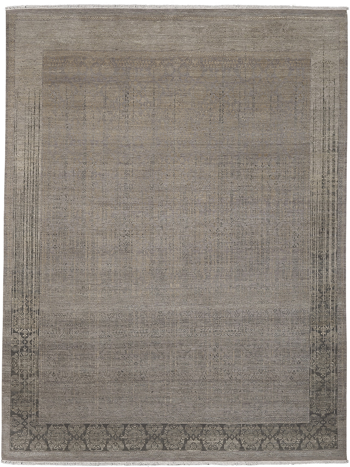 Hoeft Transitional Design Hand Knotted Rug 2'x3'