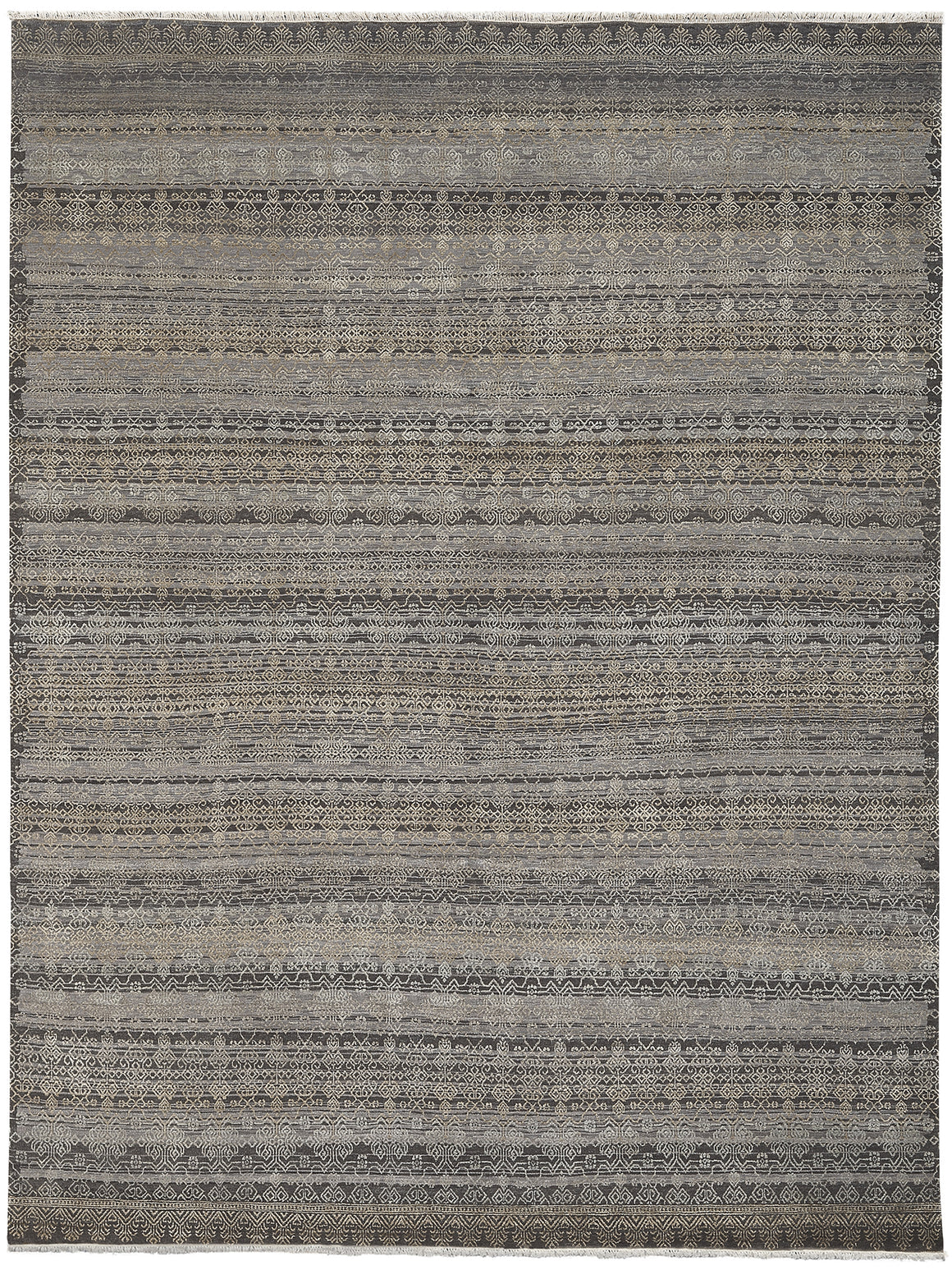 Hoeft Transitional Design Hand Knotted Rug 6'x9'