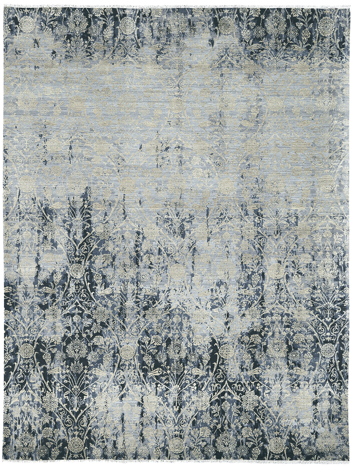 Hoeft Transitional Design Hand Knotted Rug 2'x3'