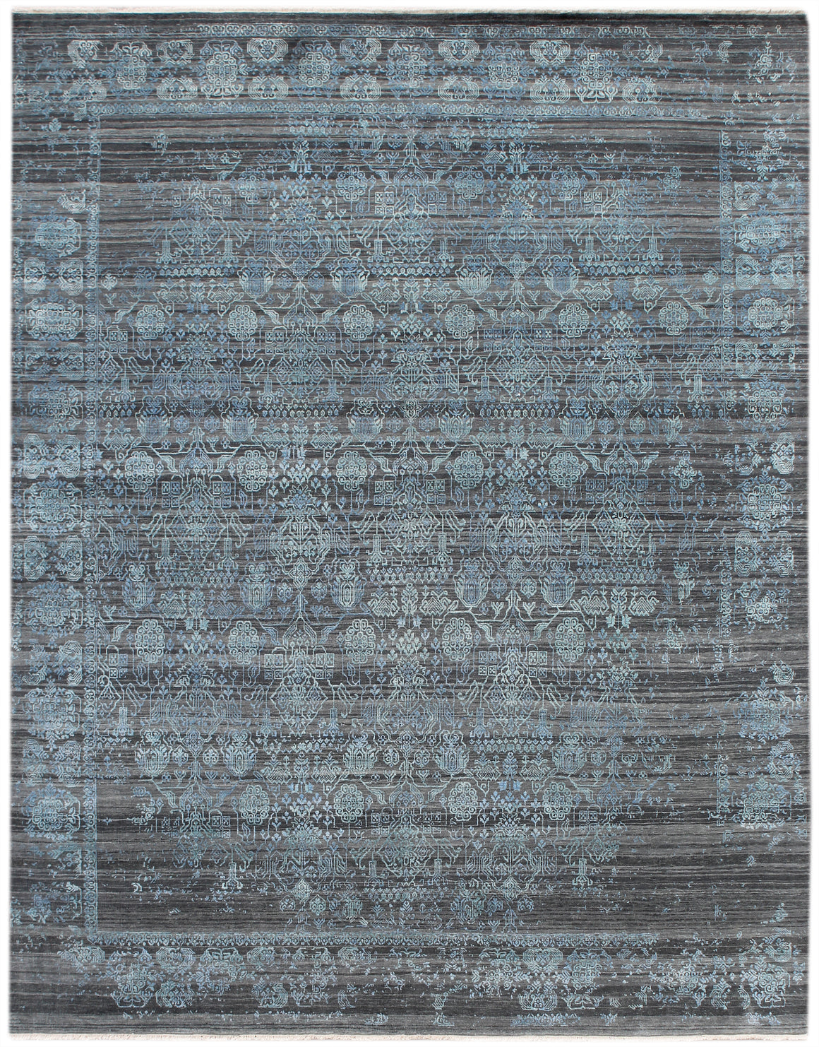 Hoeft Transitional Design Hand Knotted Rug 8'x10'