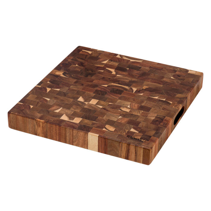 Ruvati 17 x 16 x 2 inch thick End-Grain Acacia Butcher Block Solid Wood Large Cutting Board – RVA2445ACA