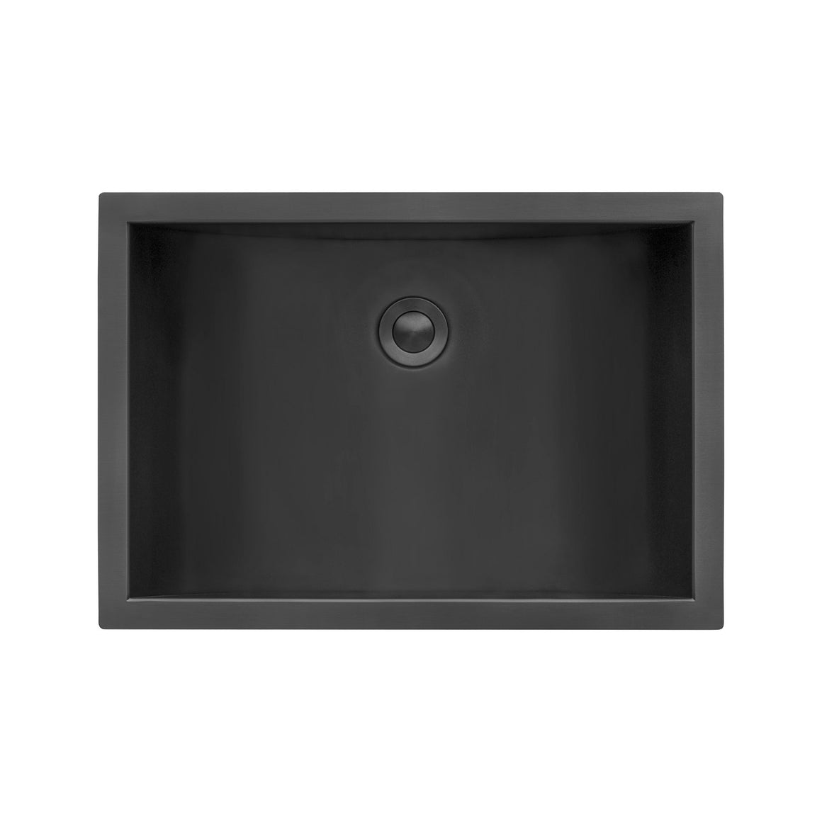 Ruvati 16 x 11 inch Gunmetal Black Stainless Steel Rectangular Bathroom Sink Undermount – RVH6107BL