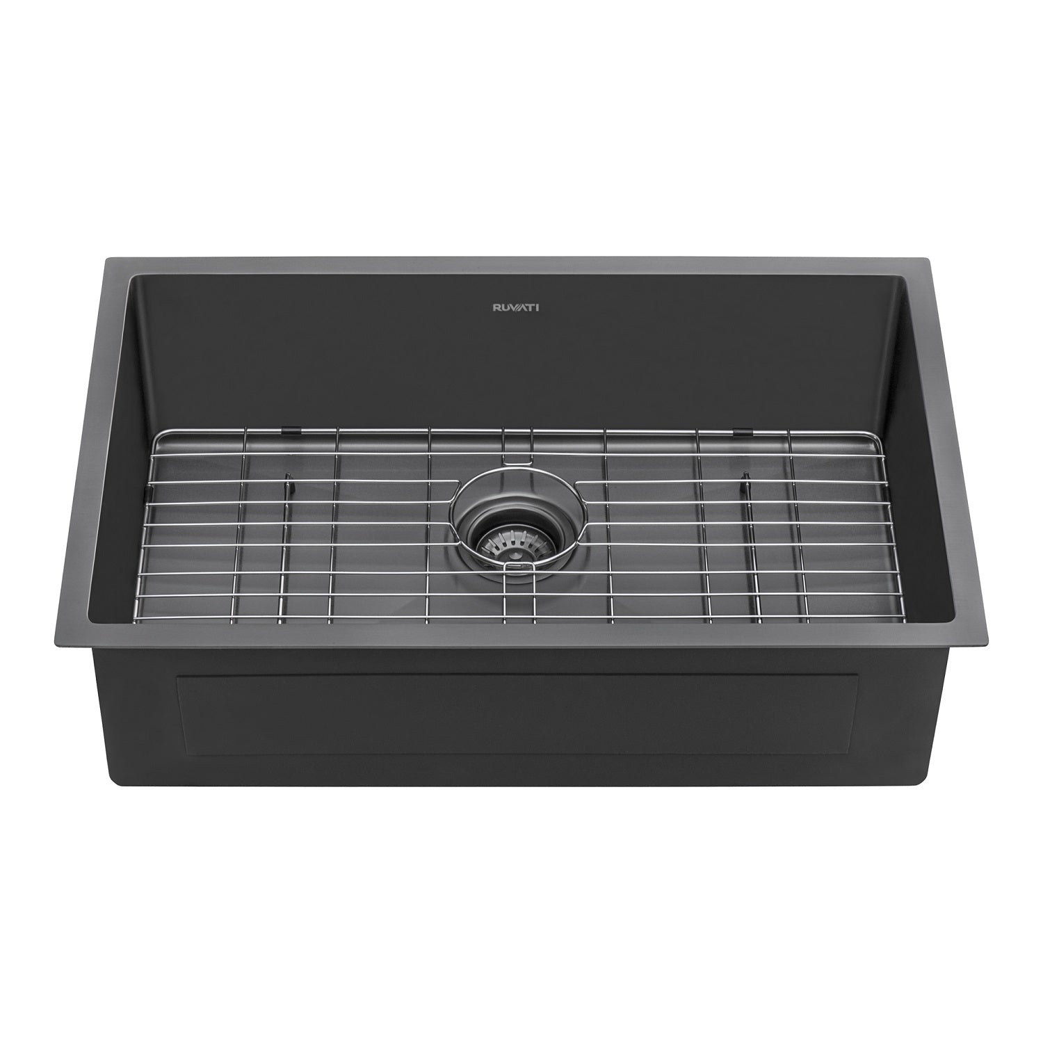 S STRICTLY KITCHEN + BATH Black 16 Gauge stainless Steel 30 in