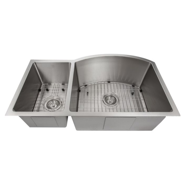 ZLINE Gateway Series 33 Inch Undermount Double Bowl Sink in Stainless Steel SC30D-33