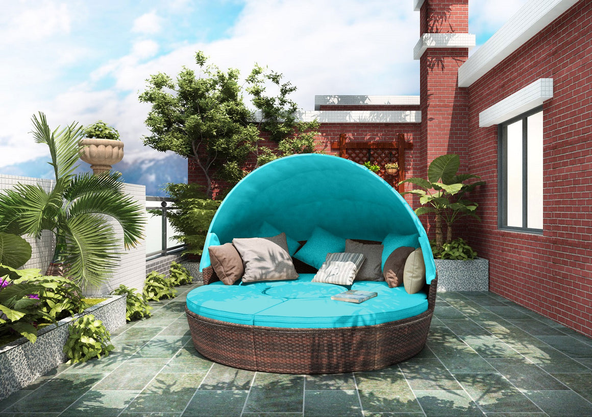 Fablise Canopy Outdoor Patio Daybed