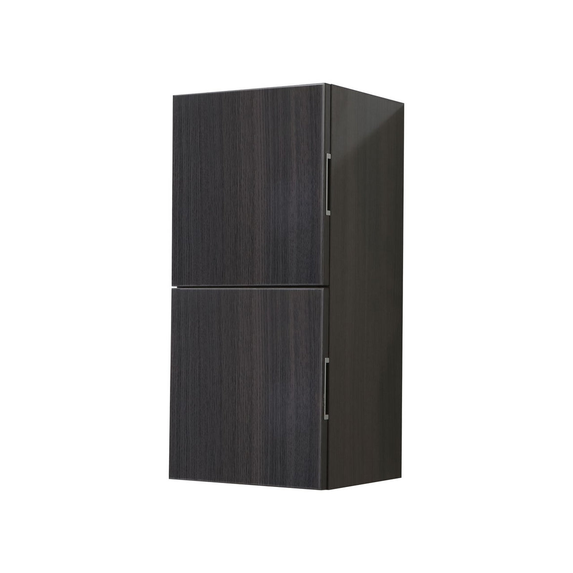 Bliss 12" Wide by 24" High Linen Side Cabinet With Two Doors in Gray Oak Finish