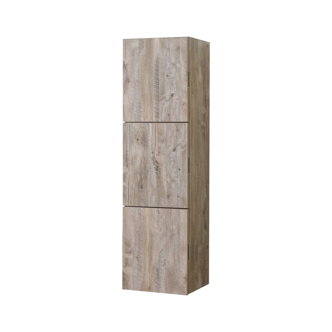Bliss 18" Wide by 59" High Linen Side Cabinet With Three Doors in Nature Wood Finish