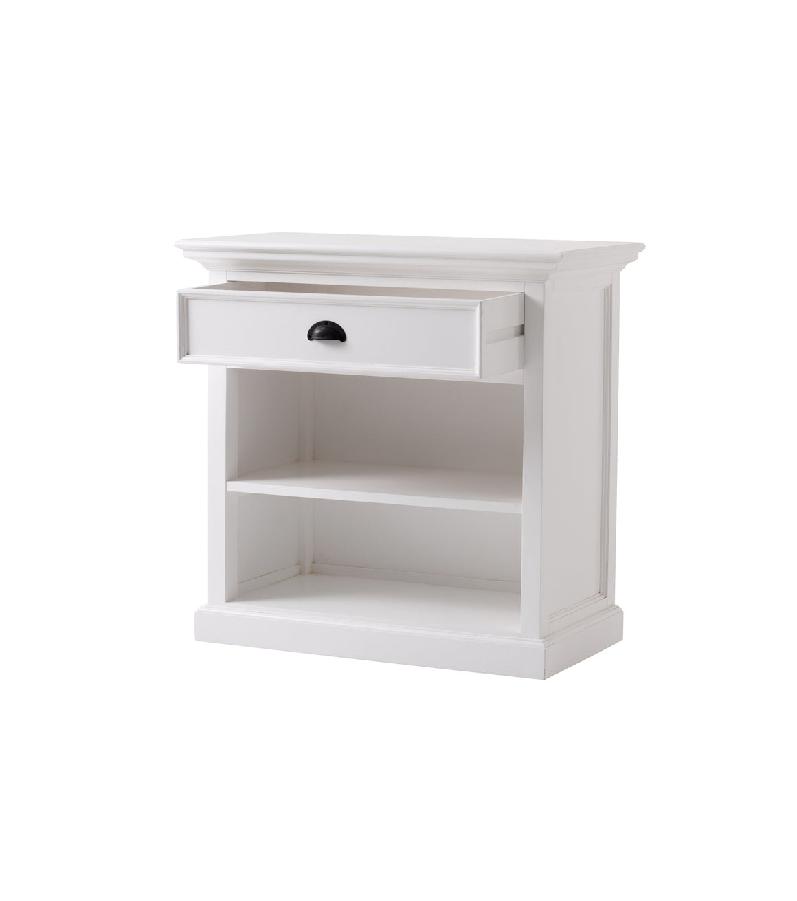 Halifax grand T764L Bedside Table With Shelves