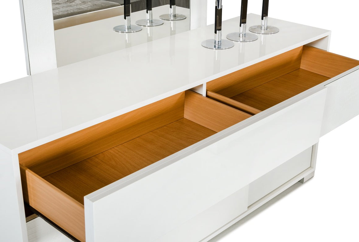 Modrest Ancona Italian Modern White Dresser